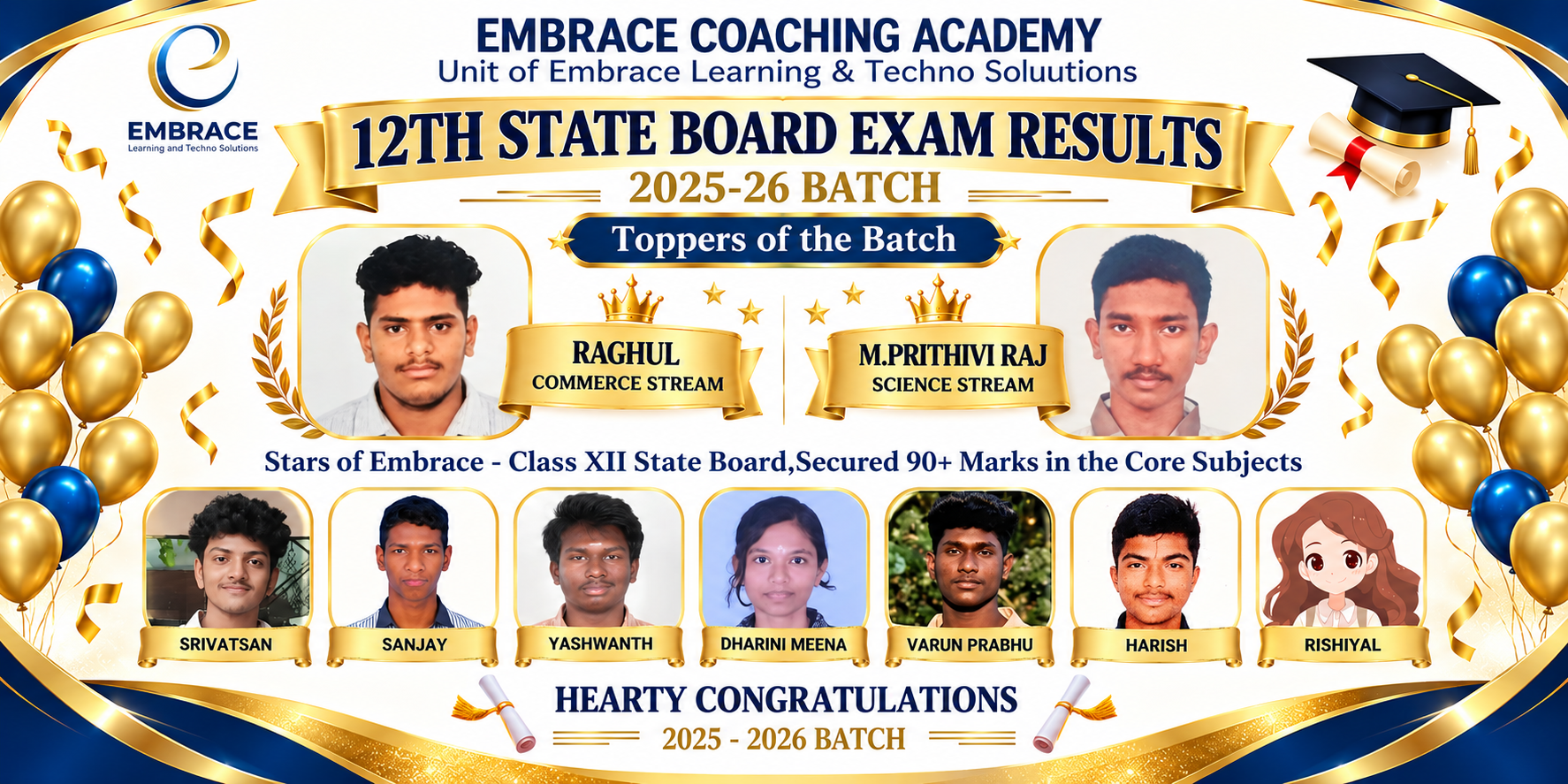 Class 12 State Board Toppers 2025-26 